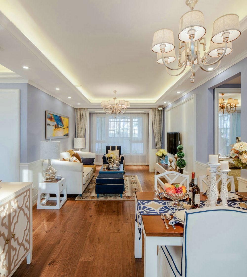 北京裝修案例上河灣小區(qū)108平米、地中海風格