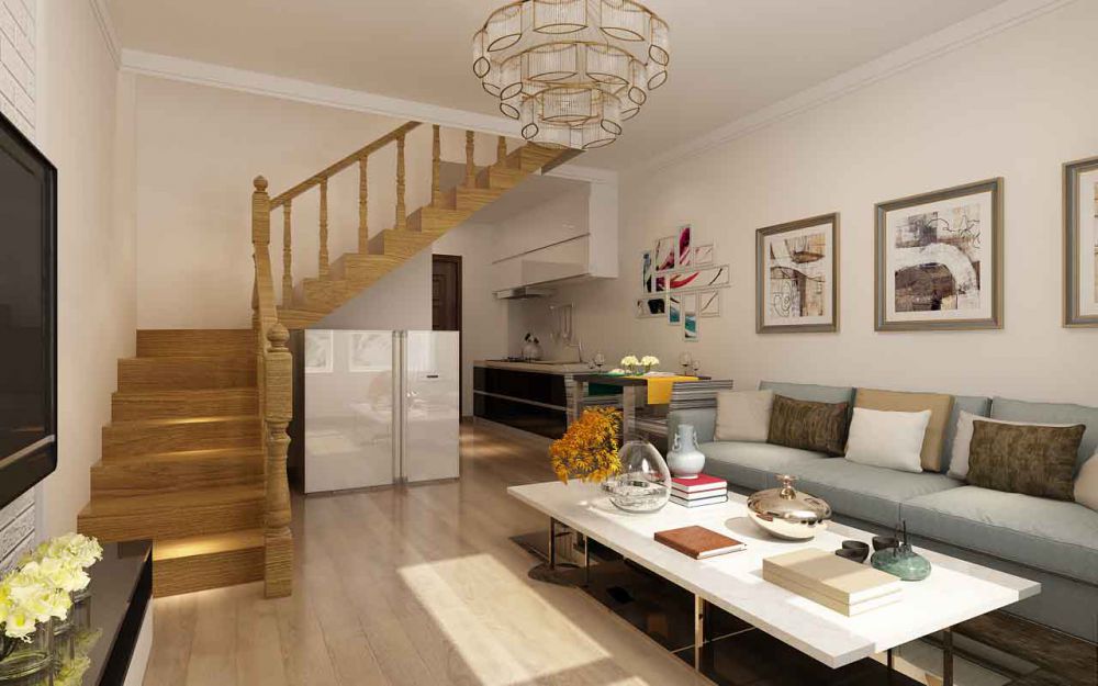 北京裝修案例華遠瀾悅loft  現(xiàn)代