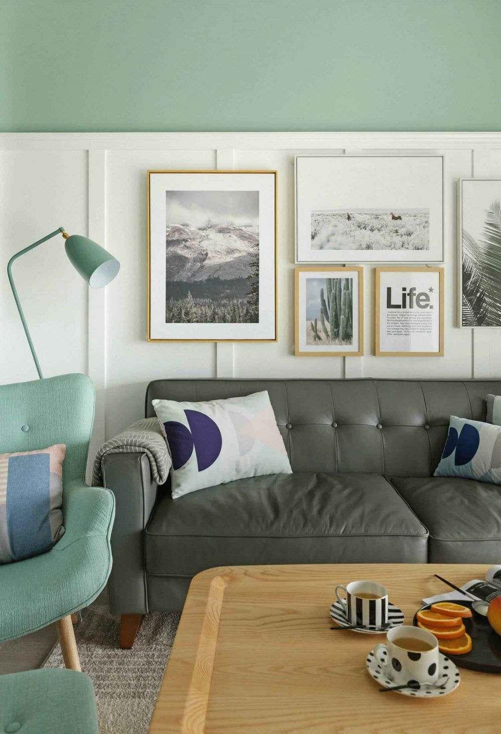 北京裝修案例65平米糖果色北歐風(fēng)